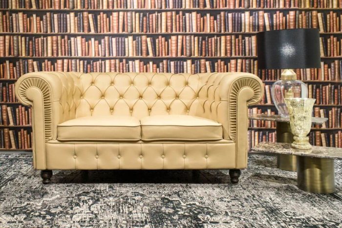 Classic deluxe 2 személyes chesterfield kanapé