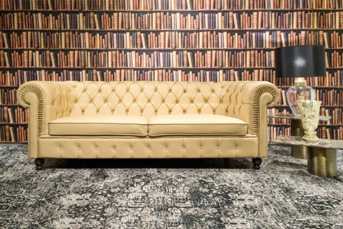 Classic deluxe 3 személyes chesterfield kanapé