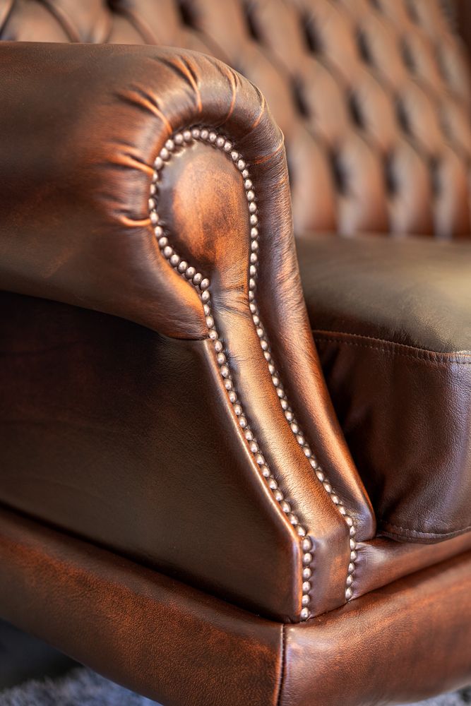 Classic Deluxe chesterfield kanapé karfa