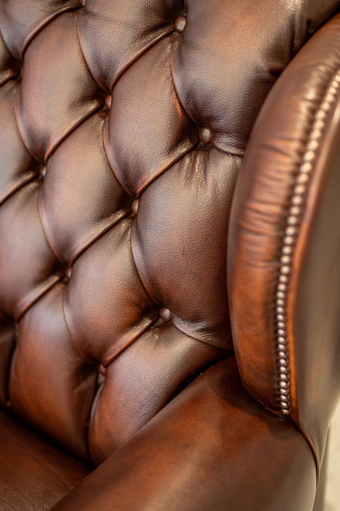 Classic Deluxe chesterfield bőr fotel