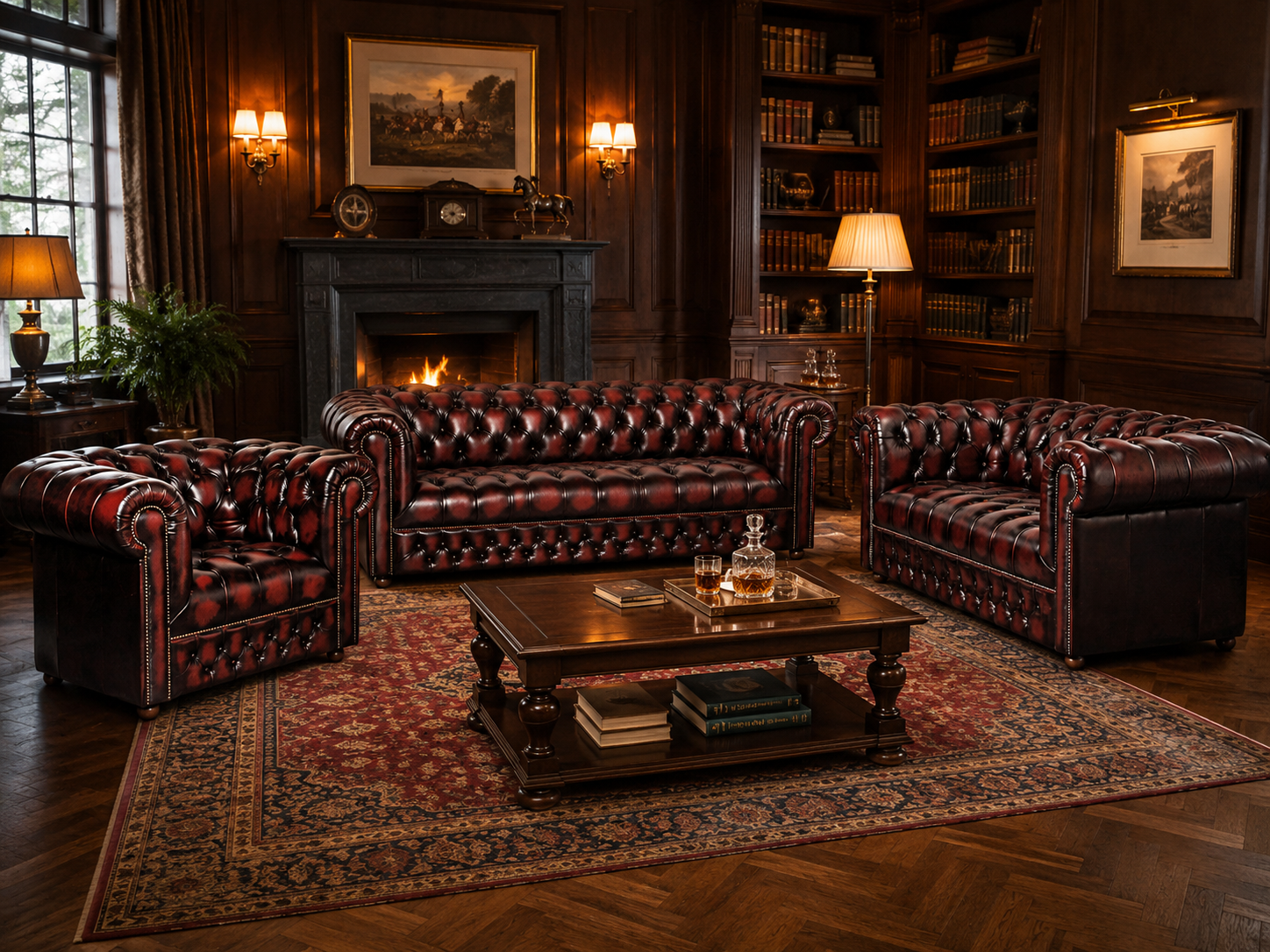 Classic Deluxe chesterfield kanapé