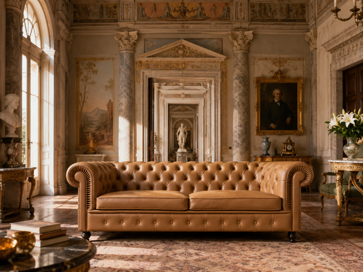 Classic Deluxe chesterfield kanapé