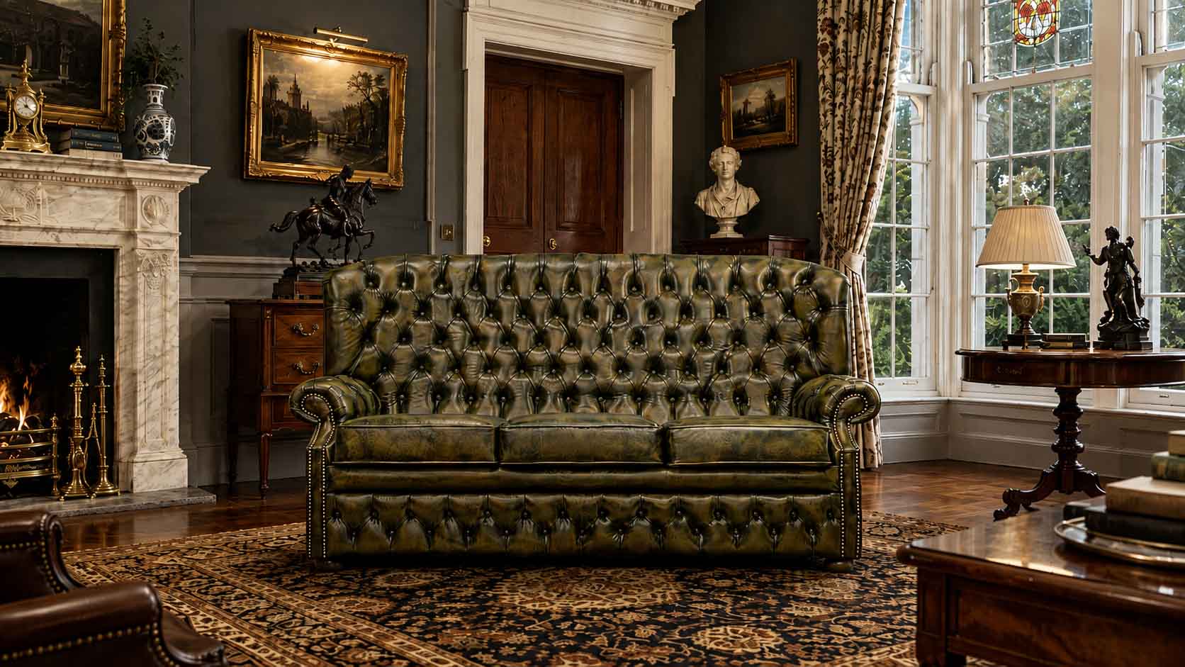 Classic Deluxe chesterfield kanapé