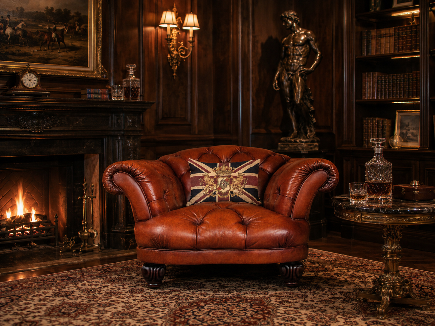 Classic Deluxe chesterfield kanapé