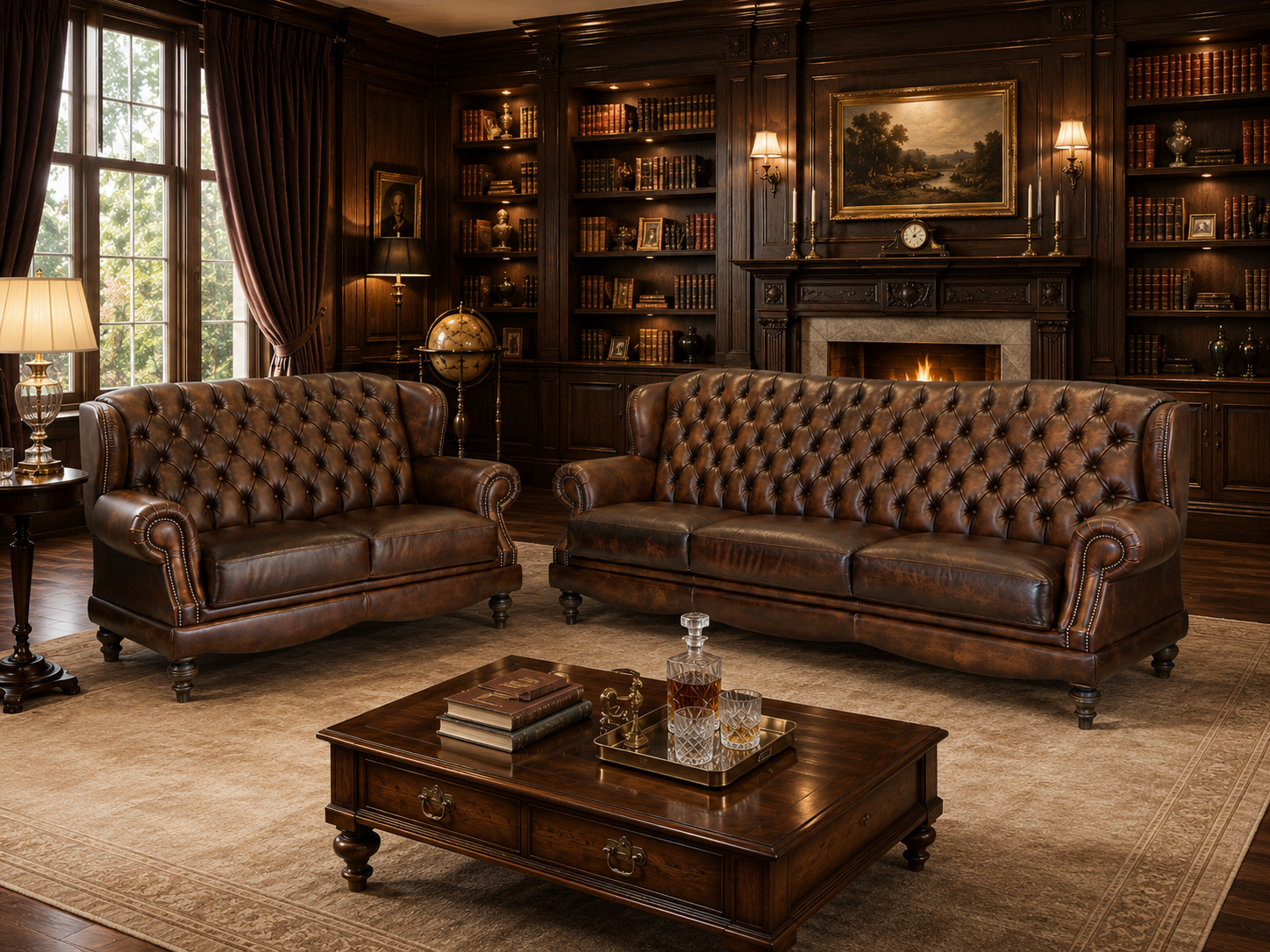 Classic Deluxe chesterfield kanapé