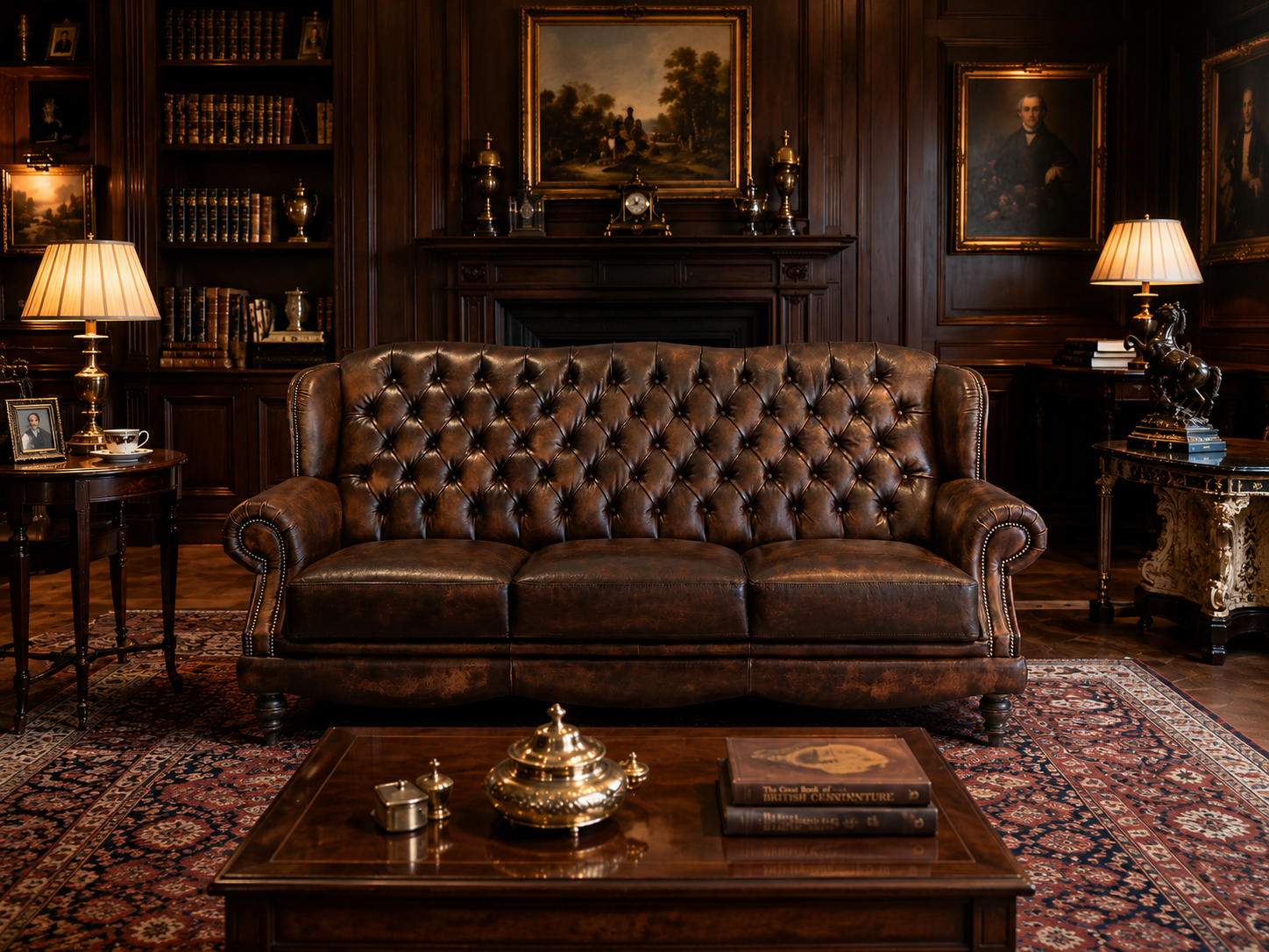 Classic Deluxe chesterfield kanapé