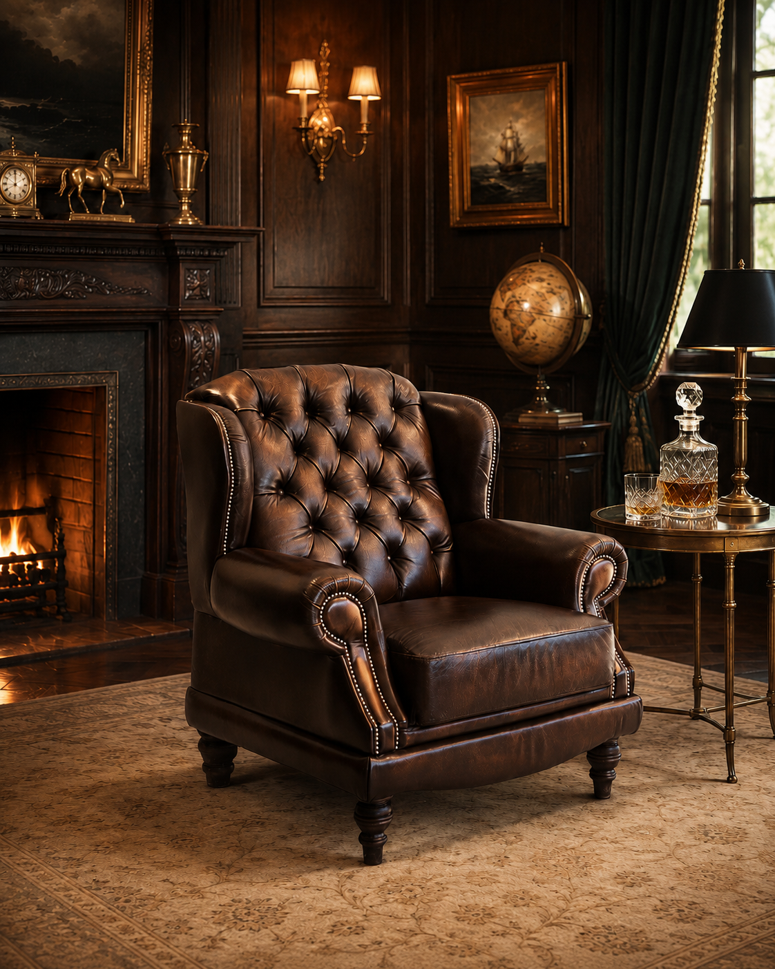 Classic Deluxe chesterfield kanapé