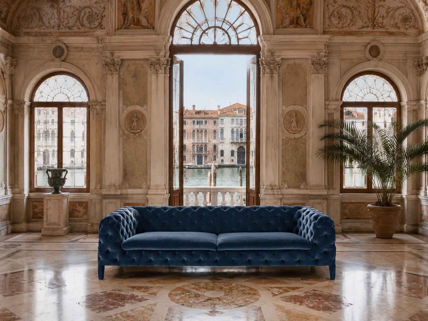 Classic Deluxe chesterfield kanapé