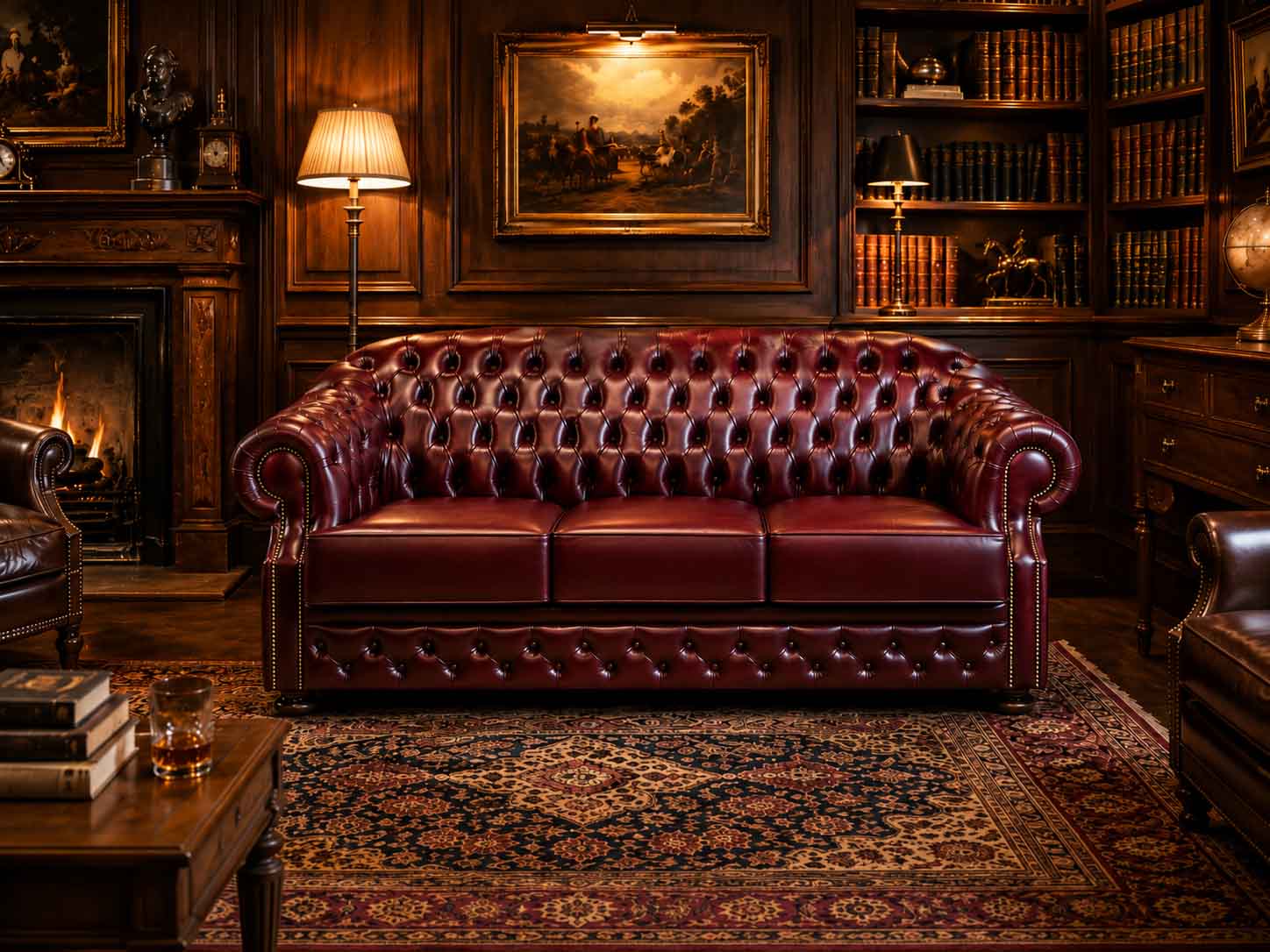 Classic Deluxe chesterfield kanapé